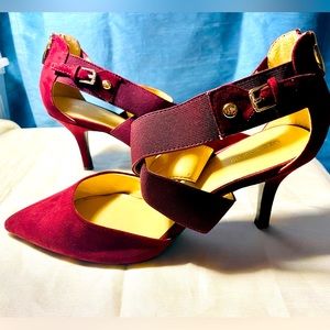 Liz Claiborne Keegan Heels- Burgundy-Women’s Size 9 1/2 NEW